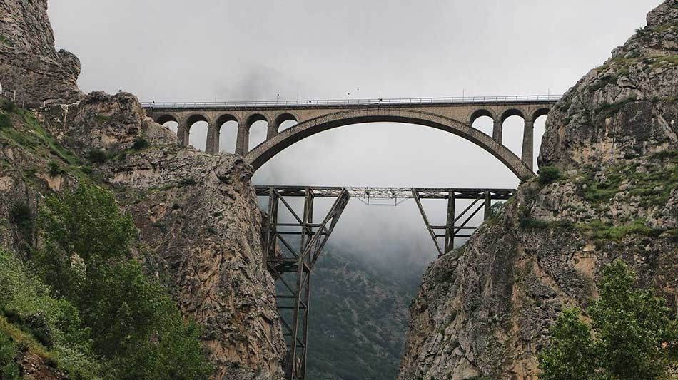 پل ورسک نماد راه آهن سراسری کشور