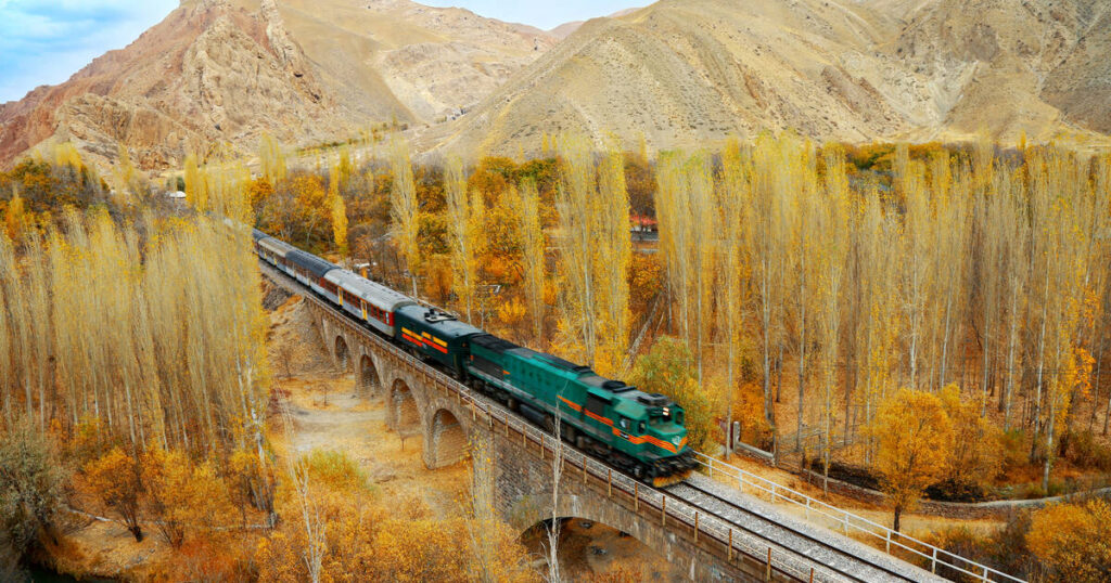 مسیرهای ریلی ایران از شمال تا جنوب
